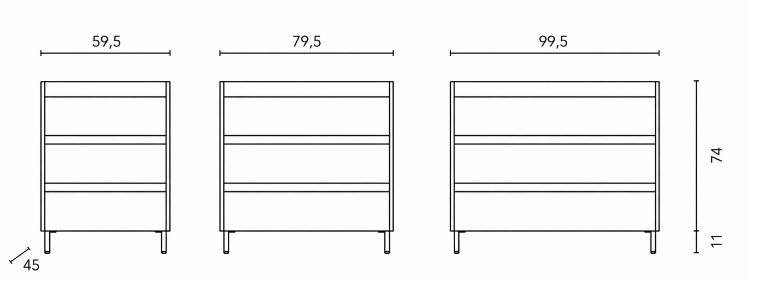 mueble royo esquema de cotas